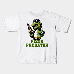 Pizza Predator - Funny Dinosaur Kids T-Shirt